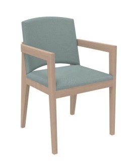 Fauteuil rembourrée 4 pieds Soline